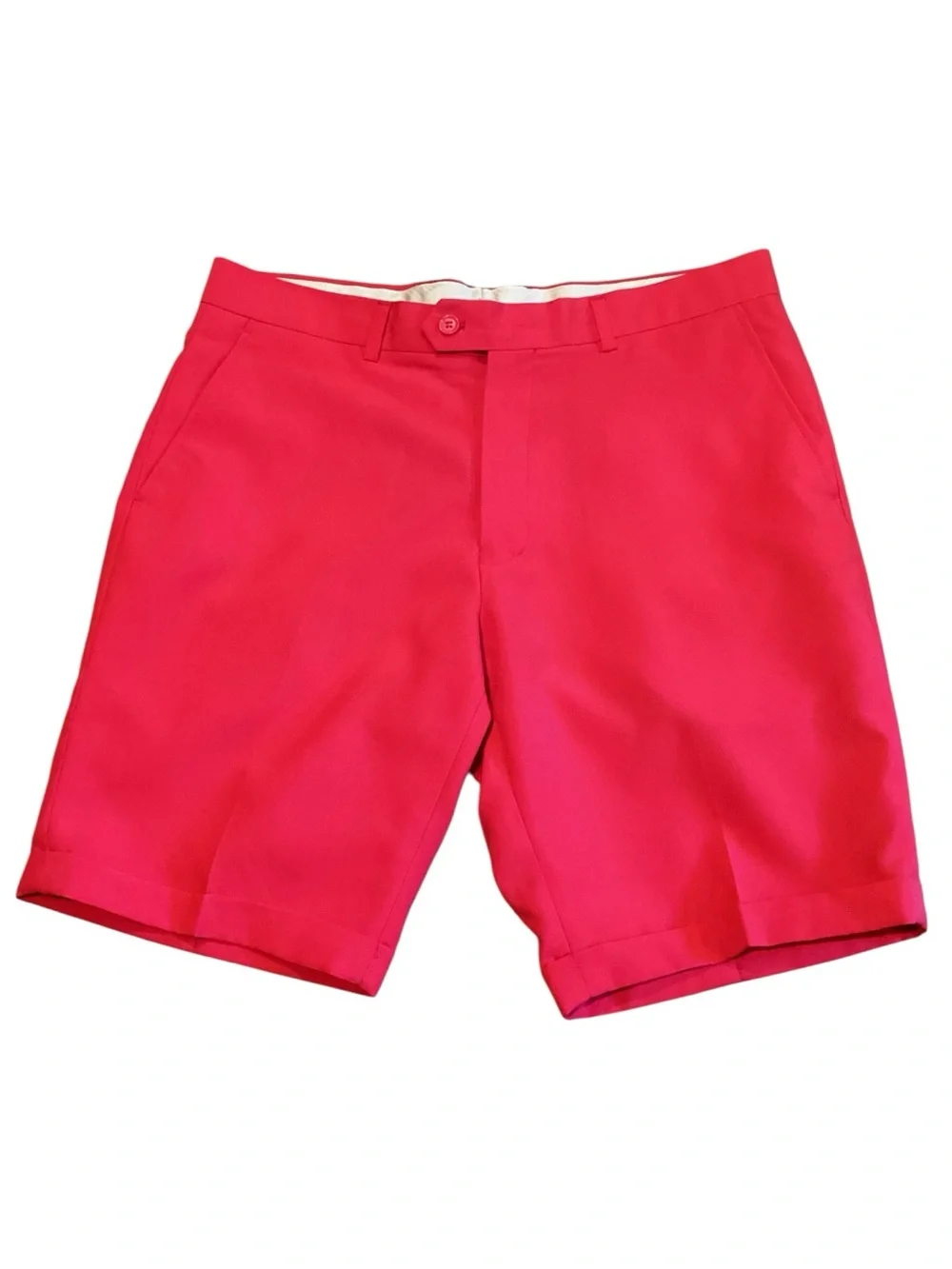 OPPOSUITS Red Dress Shorts Mens 34 Flat Front Tailored Golf Derby
